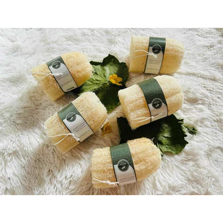 ☘️ใยบวบร้อยเชือก เซ็ต 5 ชิ้น สุดคุ้ม!!☘️ ใยบวบขัดตัว ใยบวบธรรมชาติ