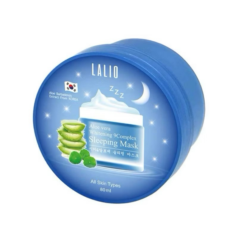 LALIO สลีปปิ้ง มาส์ก ALOE VERA WHITENING 9COMPLEX SLEEPING MASK 80 กรัม (1ชิ้น)