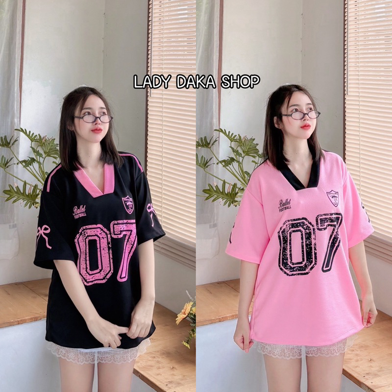 ส่งจากไทย เสื้อกีฬาแขนสั้น 07 คอวี ขนาดฟรีไซส์อก44