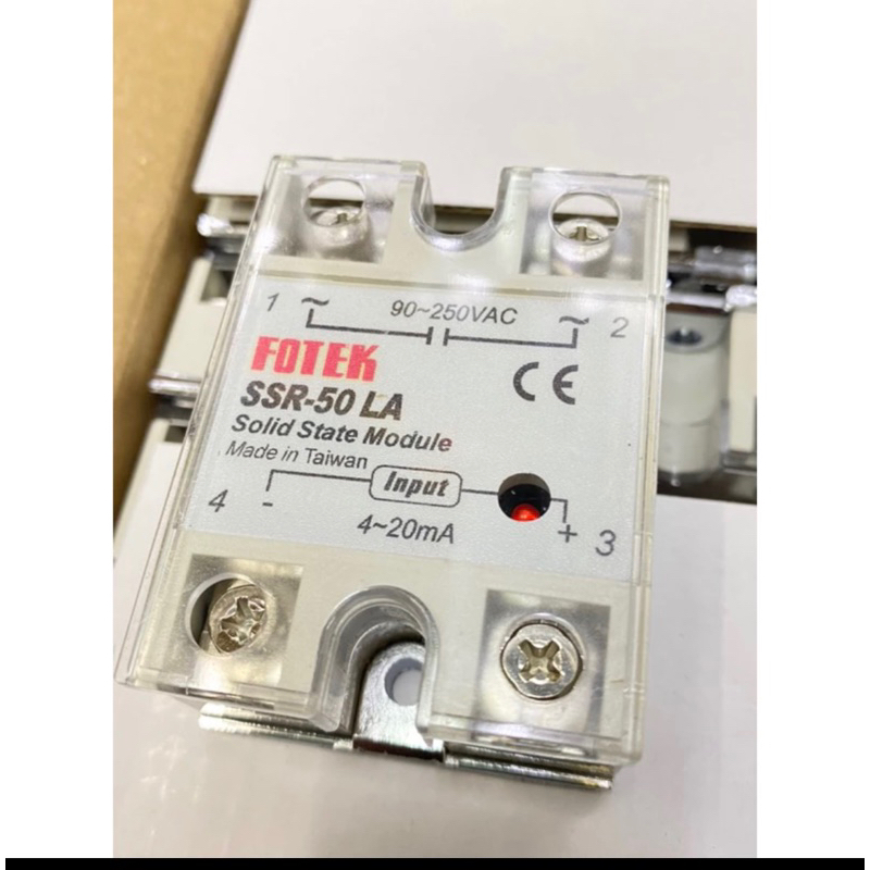 SSR-50LA โซลิส สเตท รีเลย์ 50A (แพ็ค1ตัว) INPUT: 4~20mA OUTPUT: 90~250VAC ขาย 1 ตัว680 บาท SSR-50LA solid State relay