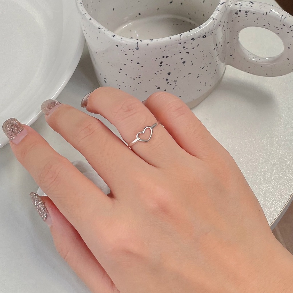SissyJewelry // แหวนเงินแท้ open heart ring