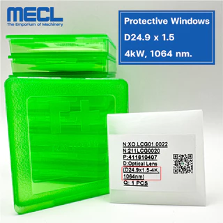MECL_001 D27.9*4.1 D24.9*1.5 D37*7 เลนส์ป้องกันแสงเลเซอร์ออปติคอล สําหรับ Raytools Fiber Laser Head