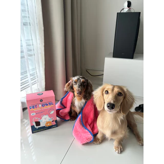 พอว์พอว์ ผ้าเช็ดตัวไมโครไฟเบอร์สัตว์เลี้ยง PAWxPAW Pet Towel ขนาด 50x90 cm