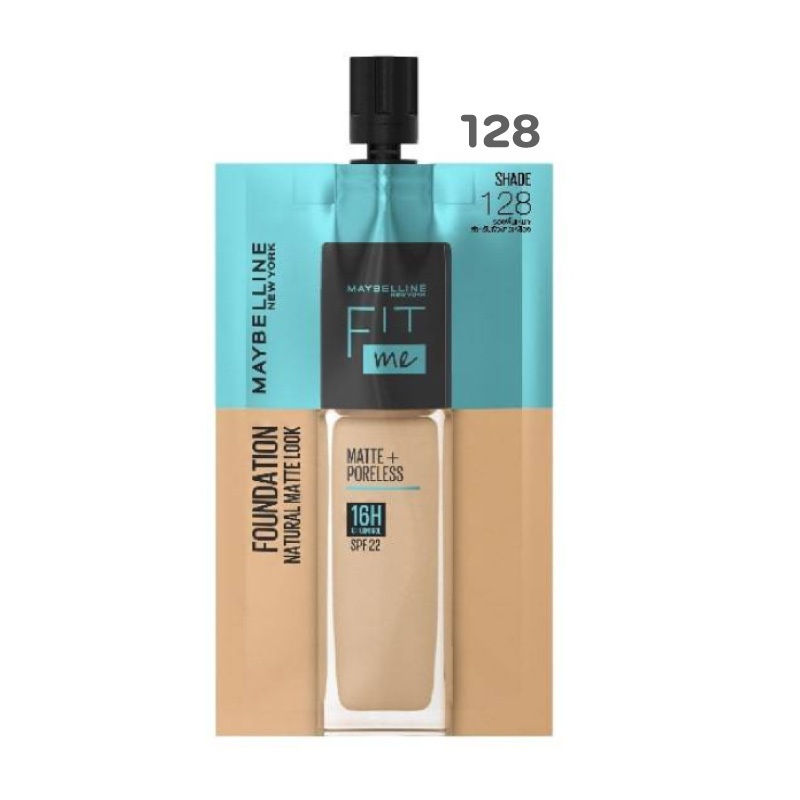 รองพื้น เมย์เบลลีน MAYBELLINE Fit me matte+poreless foundation 128
