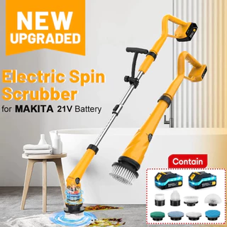Qimedo 8in1 แปรงขัดไฟฟ้าไร้สาย 1500RPM Electric Spin Scrubber ที่ขัดห้องน้ำไฟฟ้า แปรงทำความสะอาด ชาร์จได้ หัวแปรง8ชนิด