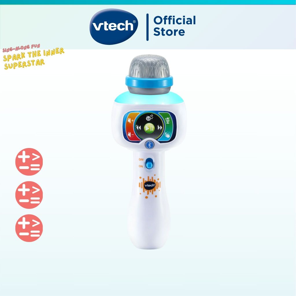VTech Sing It Out Karaoke Bluetooth Microphone Music Toys,ไมโครโฟนคาราโอเกะบลูทูธ ของเล่นเพลง 80-551060