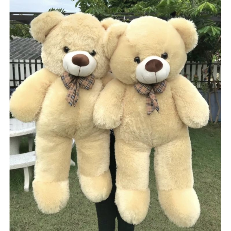 ตุ๊กตาหมีตัวใหญ่🧸100-110cm.💖งานขนนุ่ม น่ารัก🎓ของขวัญรับปริญญา ให้แฟน วาเลนไทน์💖 ปัจฉิม🎁ถ่ายจากงานจริง ขนฟูนุ่ม น่ารักมาก