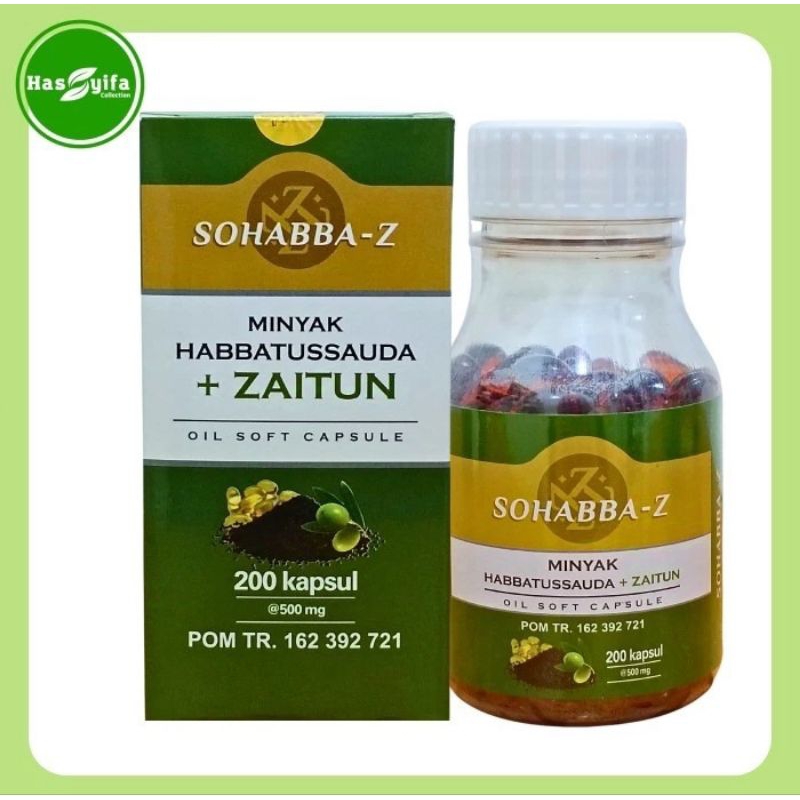ฮับบาตุสเซาดะอ เทียนดำผสมน้ำมันมะกอก SOHABBA-Z เม็ดซอฟเจล