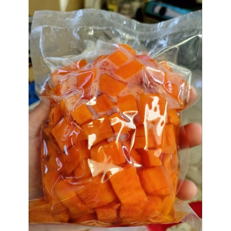 มันแครอทเชื่อม (สีส้ม) ขนาดบรรจุ 1 กิโลกรัม