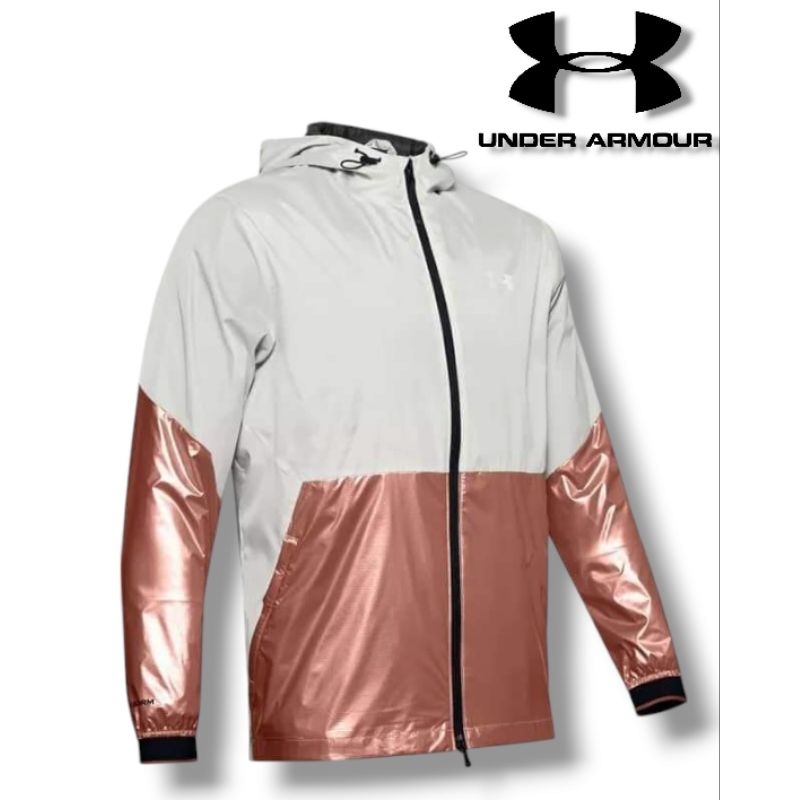 ของแท้...Under Armour Fleece and warm up recover แจคเก็ตกันน้ำ กันลม  ใส่ออกกำลังกาย ระบายอากาศ