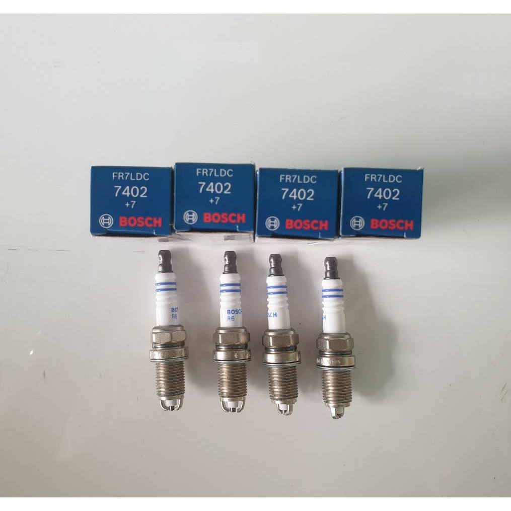 หัวเทียน FR7LDC 2เขี้ยว BOSCH แท้ๆ ( 4หัว 1ชุด) ชุดละ380บาท