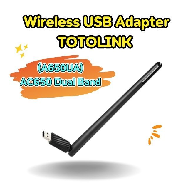 Wireless USB Adapter TOTOLINK (A650UA) AC650 Dual Band