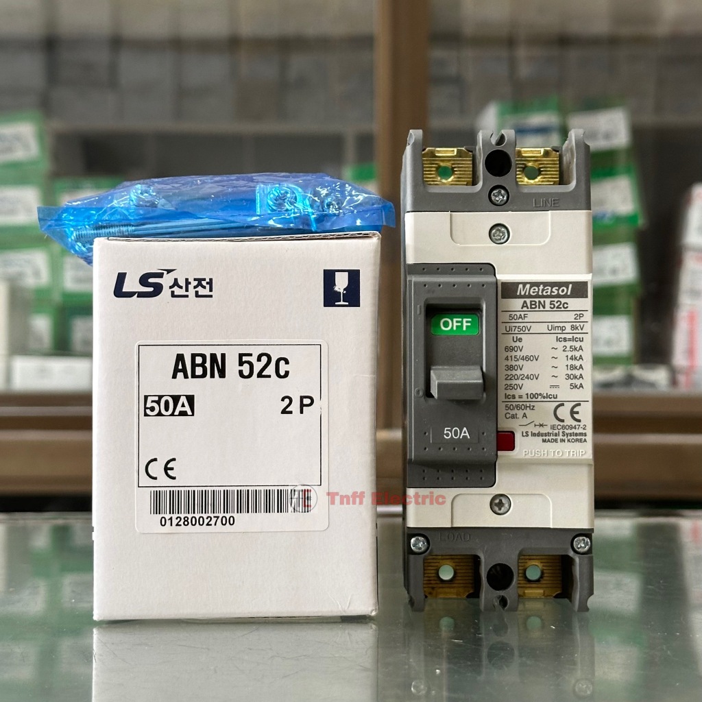 LS ABN 52C 2P (40A, 50A) เซอร์กิต เบรกเกอร์ 2 สาย (Metasol)