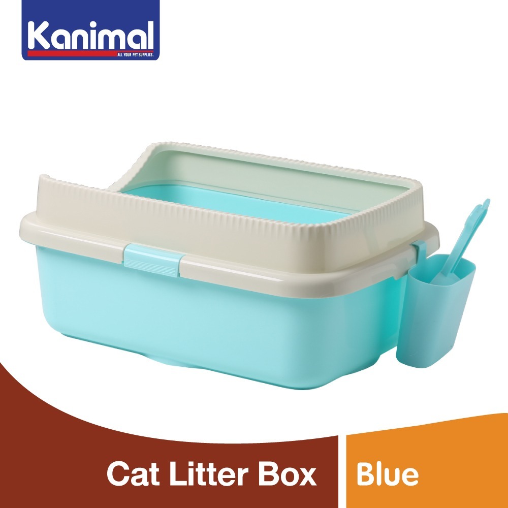 Kanimal Cat Toilet กระบะทรายแมว ห้องน้ำแมว รุ่นมีขอบ สำหรับแมวทุกสายพันธุ์ 58x40x24 ซม. แถมฟรี! ที่ตักทราย - รูปที่ 5