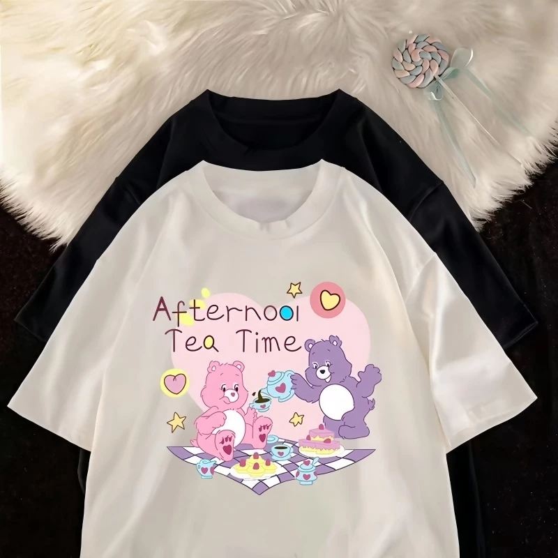 Yout-children เสื้อยืดแขนสั้นเด็ก คอกลมแฟชั่น ลายการ์ตูนน่ารัก ใส่ได้ทั้งเด็กชาย-หญิง ขายดี ฤดูร้อน