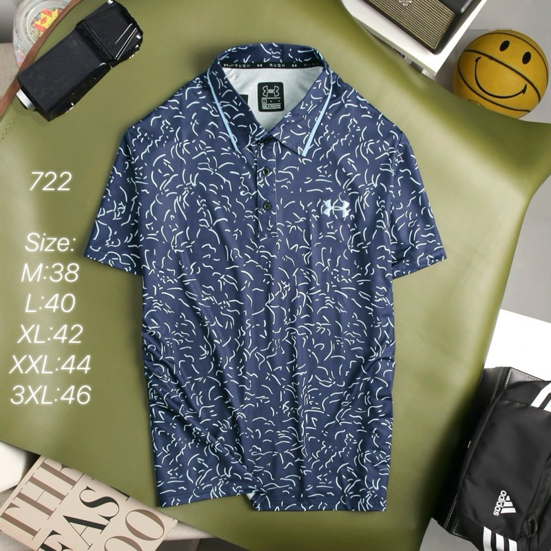 เสือโปโลผู้ชาย คอปกแขนสั้น ใส่ตีกอล์ฟ ใส่ลำลอง polo A51