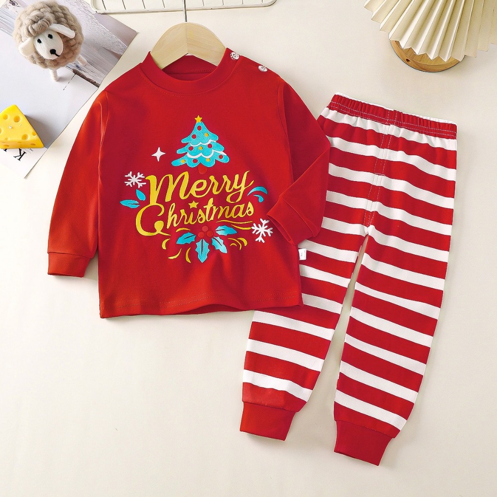 ชุดนอนเด็ก ชุดนอนเด็กเล็ก แขนยาวขายาว P1 Set #3 น่ารัก อายุ 6 เดือน – 2ปี children toddler pajamas 6m – 2years ราคา ถูกที่สุด ดีลบีเคเค แกลเลอรีภาพที่ 6