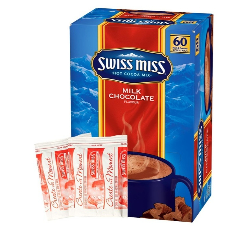 Swiss Miss Milk Chocolate Hot Cocoa Mix (Imported) สวิสมิส มิลค์ ช็อคโกแลต โกโก้ปรุงสำเร็จกลมกล่อม ไ