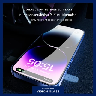 Vision Glass ฟิล์มกระจกไอโฟน ฟิล์มกระจกเต็มจอ HD Clear ใส และ Privacy กันเผือก สำหรับ iPhone