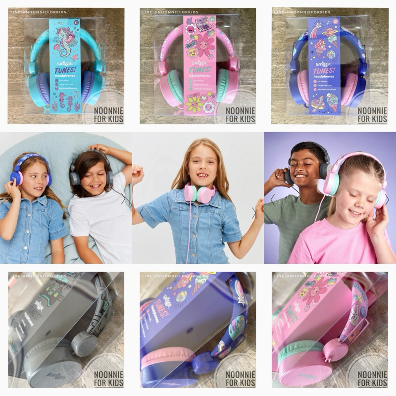 หูฟังเด็กมีสาย Smiggle Tunes Headphones เสียงชัด ใส่นุ่มสบายหู แท้จากออสเตรเลีย***จ่ายปลายทางได้ค่ะ