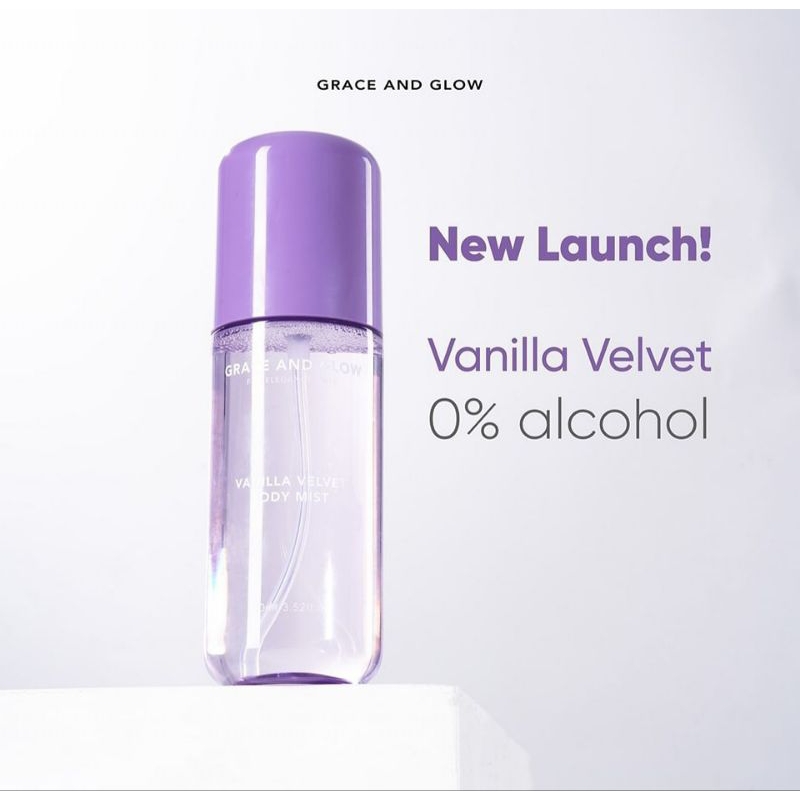 สินค้าพร้อมส่ง! Grace and glow vanilla velvet สเปรย์ฉีดร่างกายผสมน้ำหอม