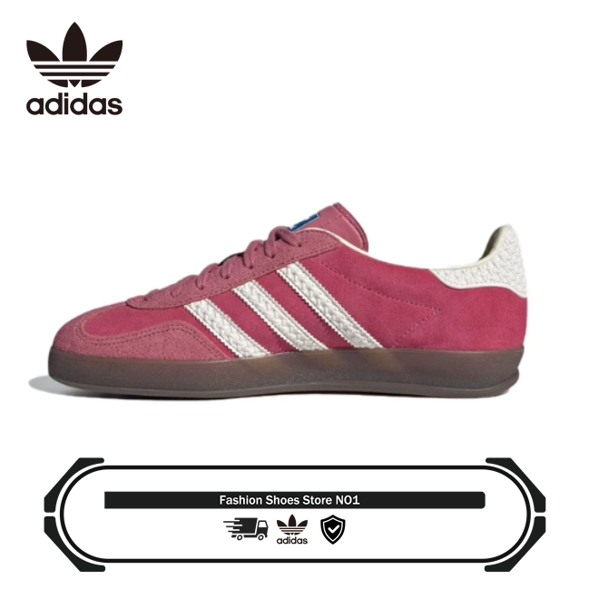 【 Adidas shop 💯】🏆พร้อมส่ง🏆แท้💯Adidas Originals GAZELLE INDOOR Pink White