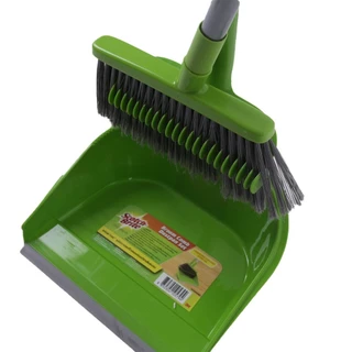 3M สก๊อตช์-ไบรต์ ชุดไม้กวาดและที่โกยผงพร้อมหวีสางสิ่งสกปรก Scotch-Brite Broom with Dustpan
