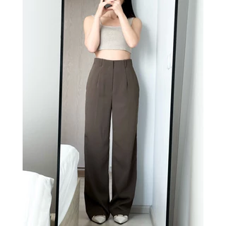 (มี 2 ความยาว) Bonnie Pants กางเกงซิปหลังขากระบอก ผ้าลิลลี่ พริ้ว ยับยาก (กระเป๋าเนื้อผ้าในตัว) ป้ายJanjistyle