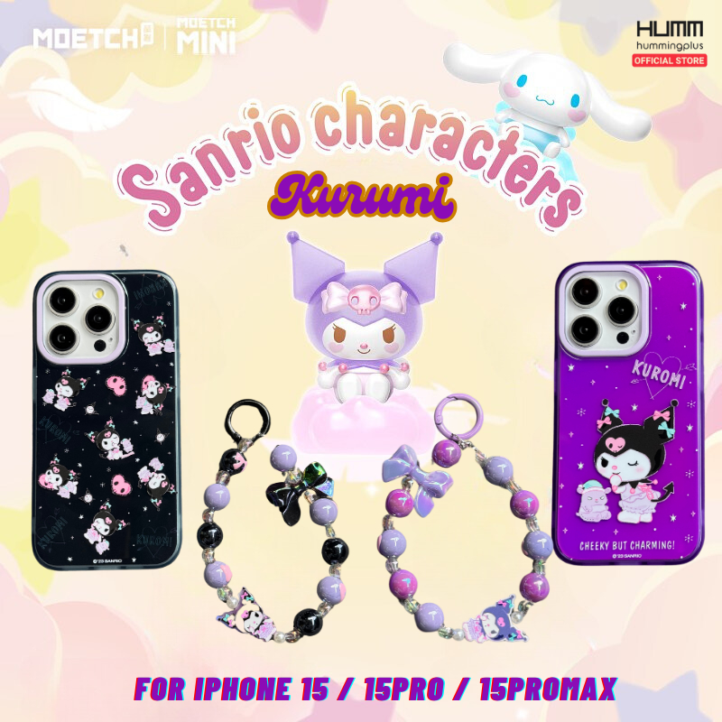เคส Charactor Moetch Sanrio Kurumi สำหรับ 15 / 15 Pro / 15 Pro Max (เคสพร้อมสาย)