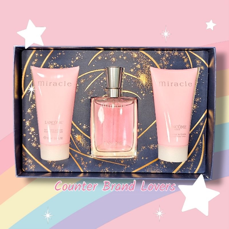 ฉลากไทย ของแท้ % ผลิต 2024 น้ำหอม Lancome Miracle Eau de Parfum