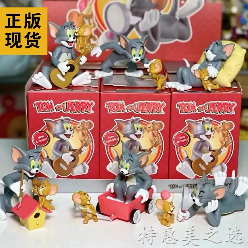 พร้อมส่ง มีสินค้าในไทย Tomandjerry Cat and Mouse's Day Series Blind Box Trendy Play Gift Decoration
