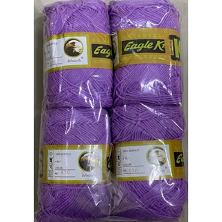 ไหมพรมอีเกิ้ล 4 ply (ขายยกห่อ) 1 ห่อ มี 4 ม้วน ใช้สำหรับถักเครื่องนุ่งห่ม,ถักตุ๊กตา