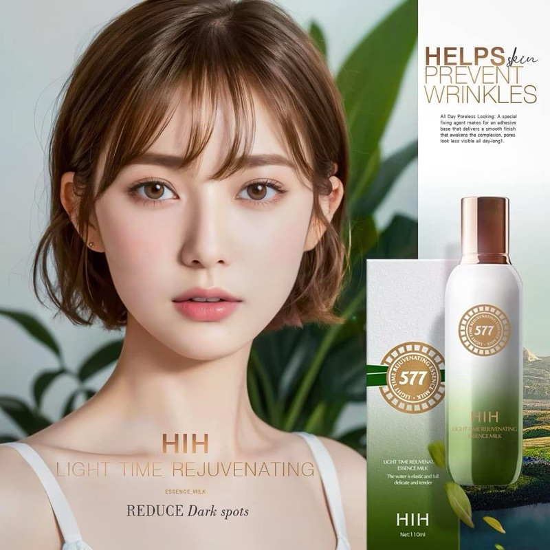 NEW HIH LIGHT TIME 577 REJUVENATING ESSENCE MILK X3น้ำนมเข้มข้นบำรุงผิวเร่งด่วน