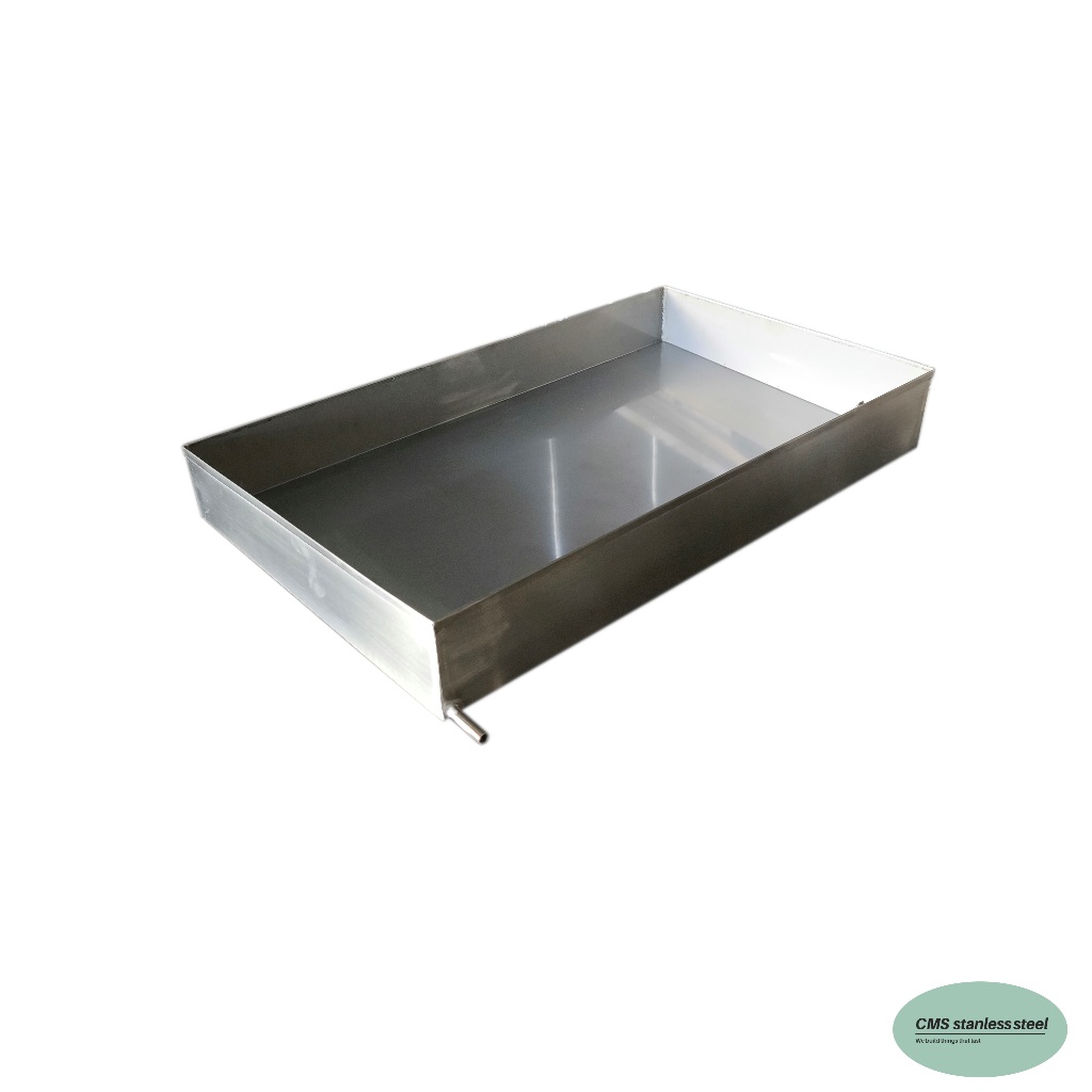 CMS กระบะซีฟู้ด stainless steel tray ถาดสเตนเลส ขนาด50*68ซม.สูง10ซม.ความหนา0.8มม.