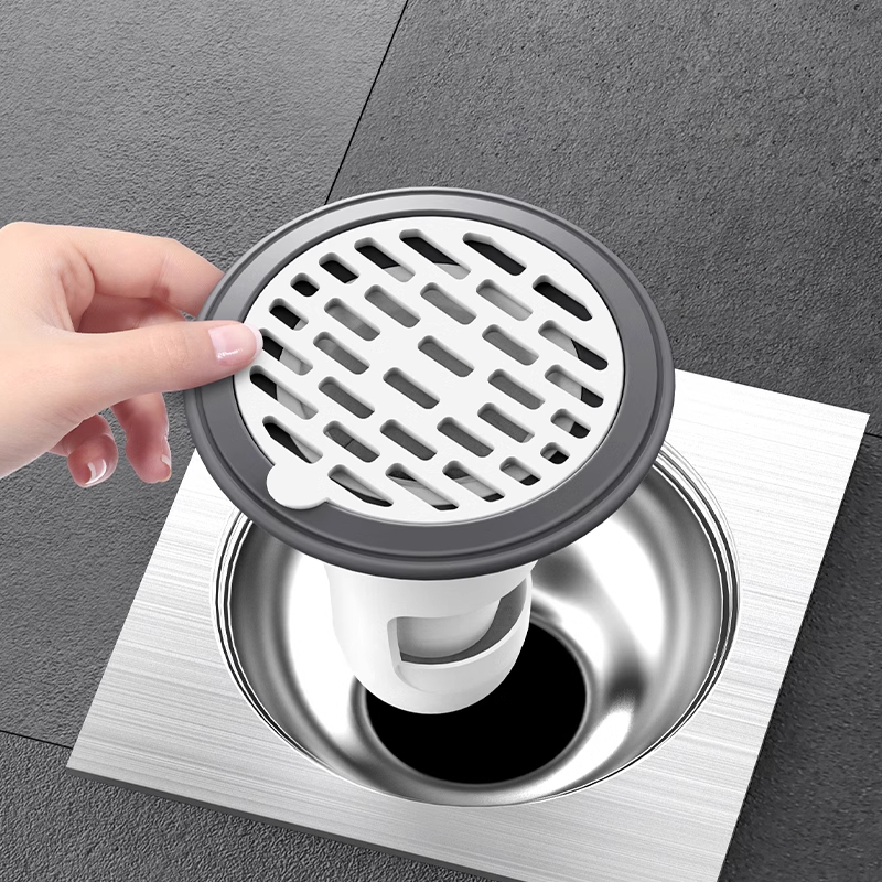 อุปกรณ์ป้องกันกลิ่นเหม็นจากท่อระบายน้ำ ป้องกันกลิ่นเหม็นจากท่อระบายน้ำ ฝาปิดท่อระบายน้ำในห้องน้ำและห้องอาบน้ำ