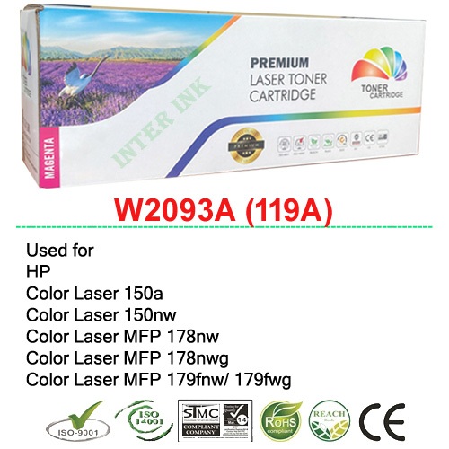 ตลับหมึก W2093A (119A) สีแดง Compatible