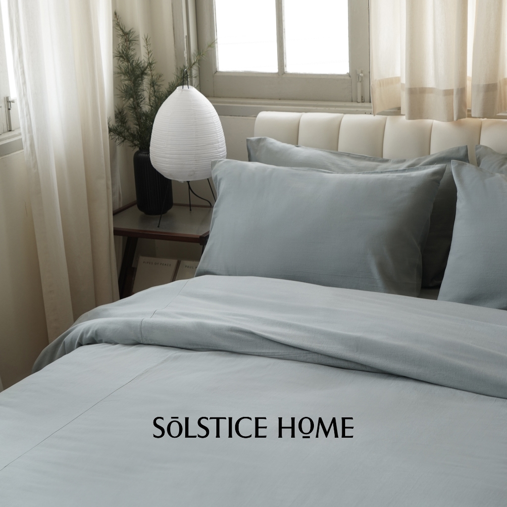 (สั่งตัด 2-3วัน) ชุดผ้าปูที่นอน / ปลอกผ้านวม / ปลอกหมอน Solstice Home ผ้า Plain Cotton สีพื้น ราคา ถูกที่สุด ดีลบีเคเค แกลเลอรีภาพที่ 8