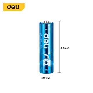 Deli ถ่านอัลคาไลน์ AA ถ่านไฟฉายอัลคาไลน์ AAA 24ก้อน สีรุ้ง ถ่าน 1.5V ของแท้ Alkaline Battery