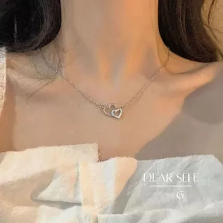 GLAMOR✨สร้อยเพชร Dear Self สร้อยคอเงิน สร้อยเงิน จี้เงิน สร้อยคอรูปหัวใจ สร้อยคอแฟชั่น สร้อยเงินแท้