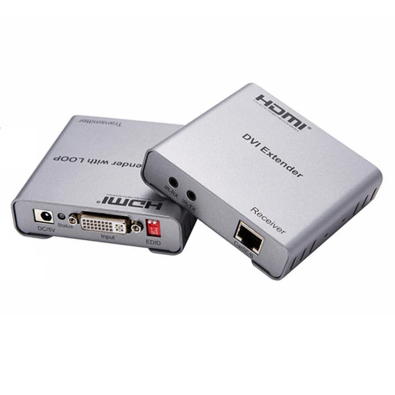 DVI Extender over UTP Cat5/6 with Loop-out IR Control (50M)