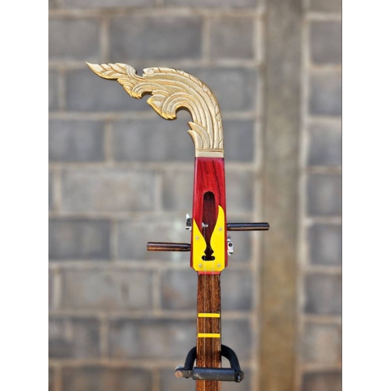 #พิณไฟฟ้า2สายแทคคู่ ไม้ประดู่ ราคา ถูกที่สุด ดีลบีเคเค แกลเลอรีภาพที่ 5