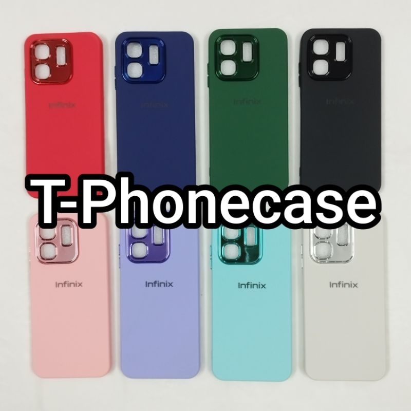 เคสกำมะหยี่ กรอบเลนส์โครมเมี่ยม ใช้สำหรับ Infinix Smart9 , Infinix Hot50i , Smart9 , Hot50i (ถ่ายจากงานจริง)