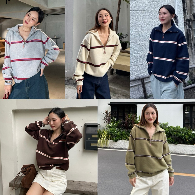 408 knockknock - SUNDAY SWEATER สเวตเตอร์ไหมพรมผ้านุ่มม