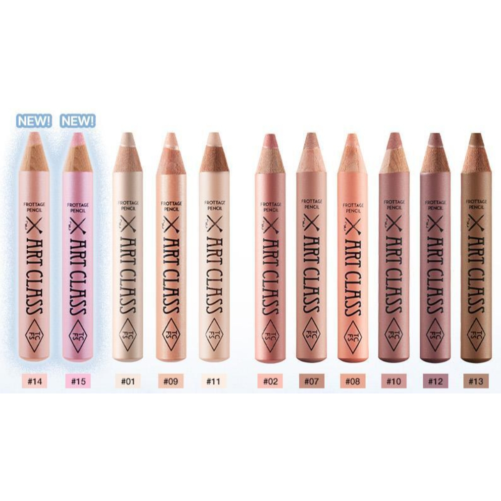 Too Cool for School Art Class / Artclass Frottage Pencil (09 Sheer Nude, 11 Dew Beige, 14 Peach Bloom, 15 Peony Tea)