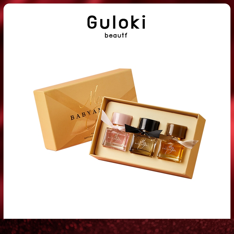 (พร้อมส่งจากไทย) Guloki น้ำหอม เซ็ตน้ำหอม เซ็ตน้ำหอมผู้หญิง 1กล่องมี3ขวด กลิ่นธรรมชาติ หอมติดทนทั้งวัน  ของขวัญวันเกิด
