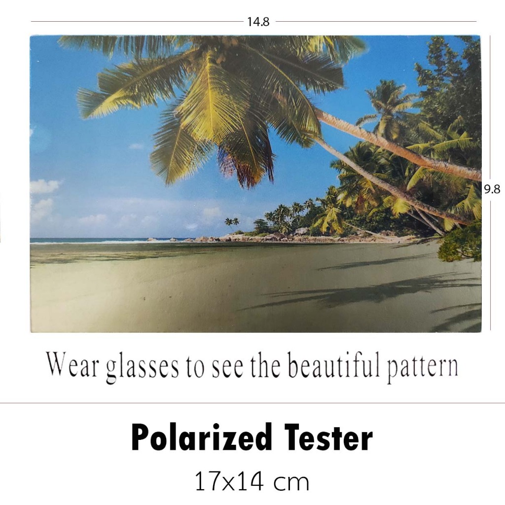 แผ่นทดสอบโพลาไรซ์ Polarized, Polarized Tester