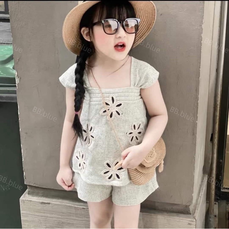 #พร้อมส่ง ชุดเซ็ตผ้าฝ้ายดอกไม้งานปัก สวยๆเลยค่ะคุณแม่ ลุคคุณหนูสุดๆ น่ารักมากจ้า