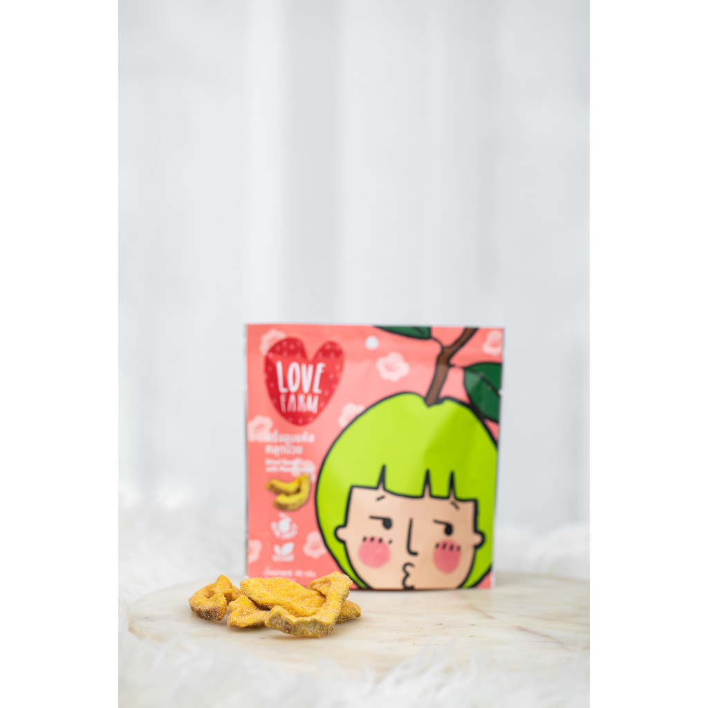 เลิฟฟาร์ม (LOVEFARM) - ฝรั่งอบแห้งคลุกบ๊วย 40 กรัม ผลไม้อบแห้ง - รูปที่ 2