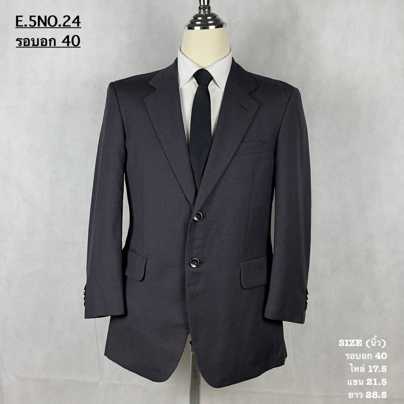 Suit Ermenegildo Zegna สูท ผู้ชาย สีเทา อก 40