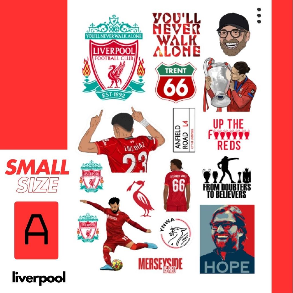 [Small Size] Liverpool - สติกเกอร์ Liverpool ลิเวอร์พูล - KAMII